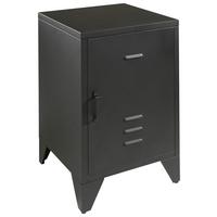 Nočný stolík BRONXX čierny matný - čierna, Modern, kov (40/60/40cm) - MID.YOU