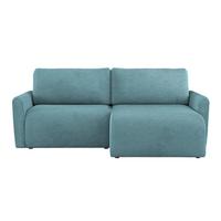 Ecksofa mit Schlaffunktion Josh Blau 229x146 cm - Blau, Trend, Textil (229/146cm)