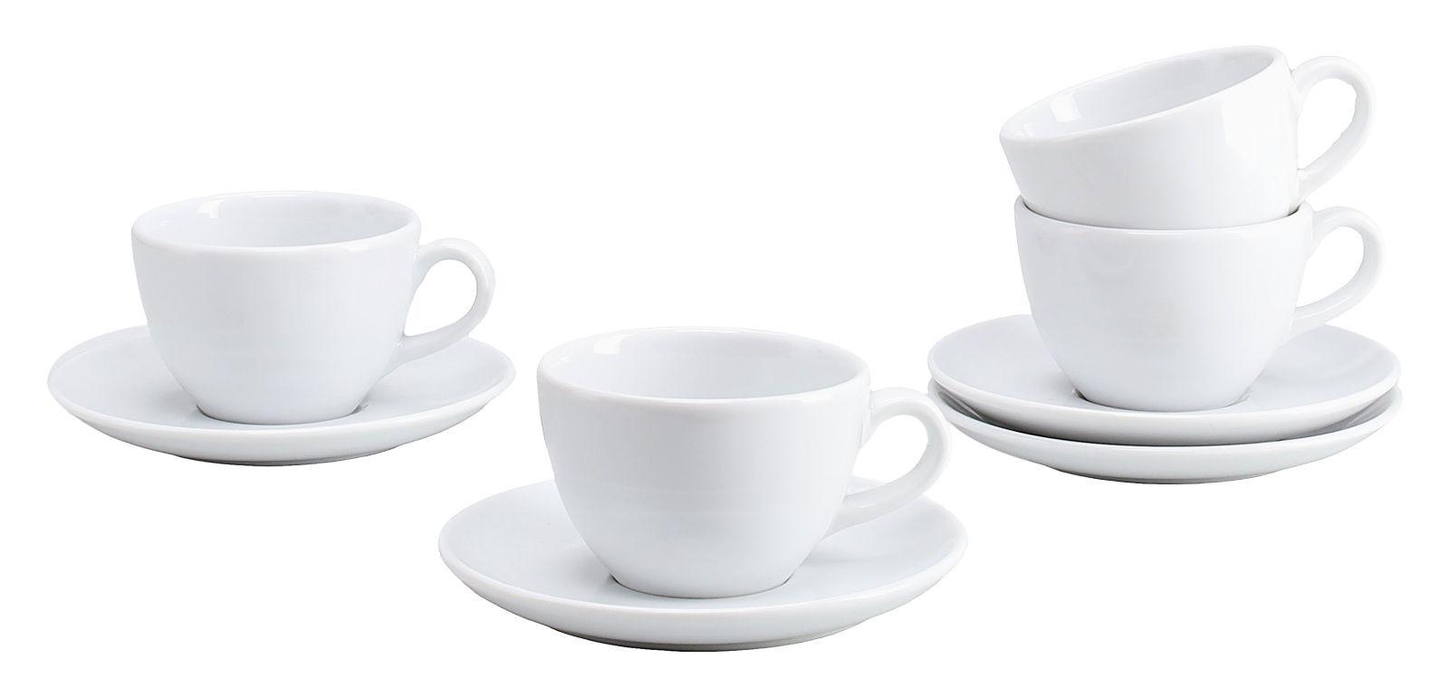 Tassenset Bistrot Weiß, 180 ml - Weiß, Basics, Keramik - Creatable