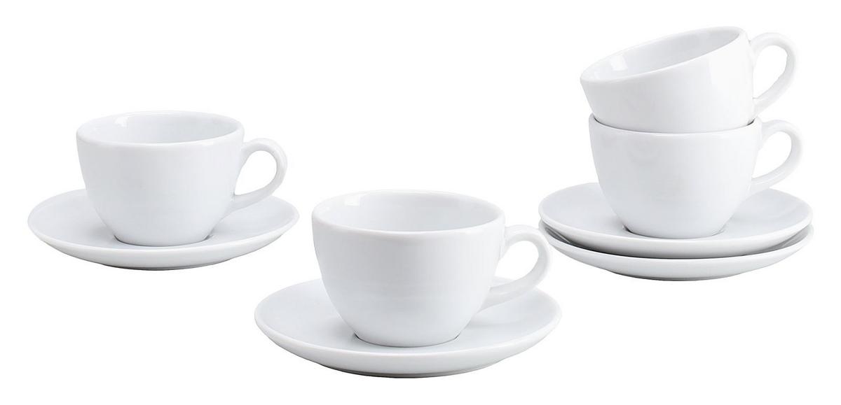 Tassenset Bistrot Weiß, 180 ml - Weiß, Basics, Keramik - Creatable