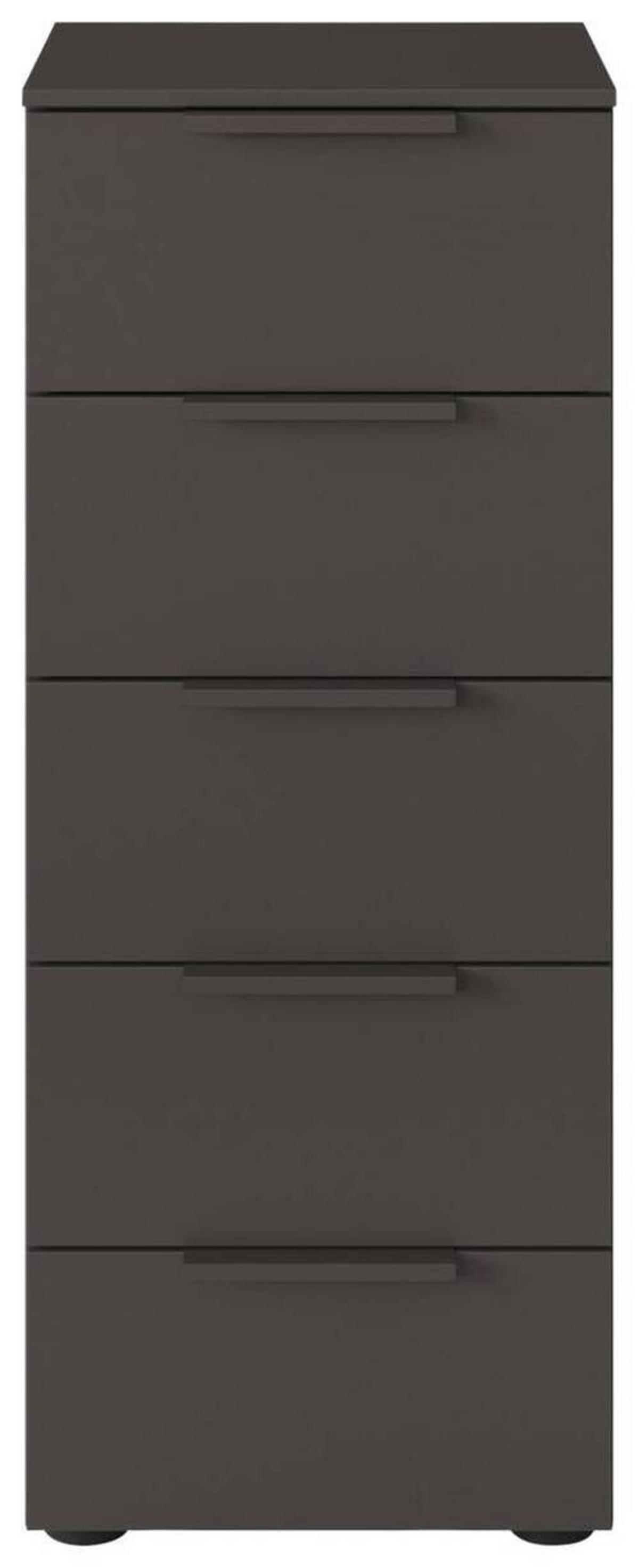 Kommode 40 cm Flipp Graphitfarben - Schwarz/Graphitfarben, MODERN, Holzwerkstoff (40/100/42cm) - Rauch Möbel