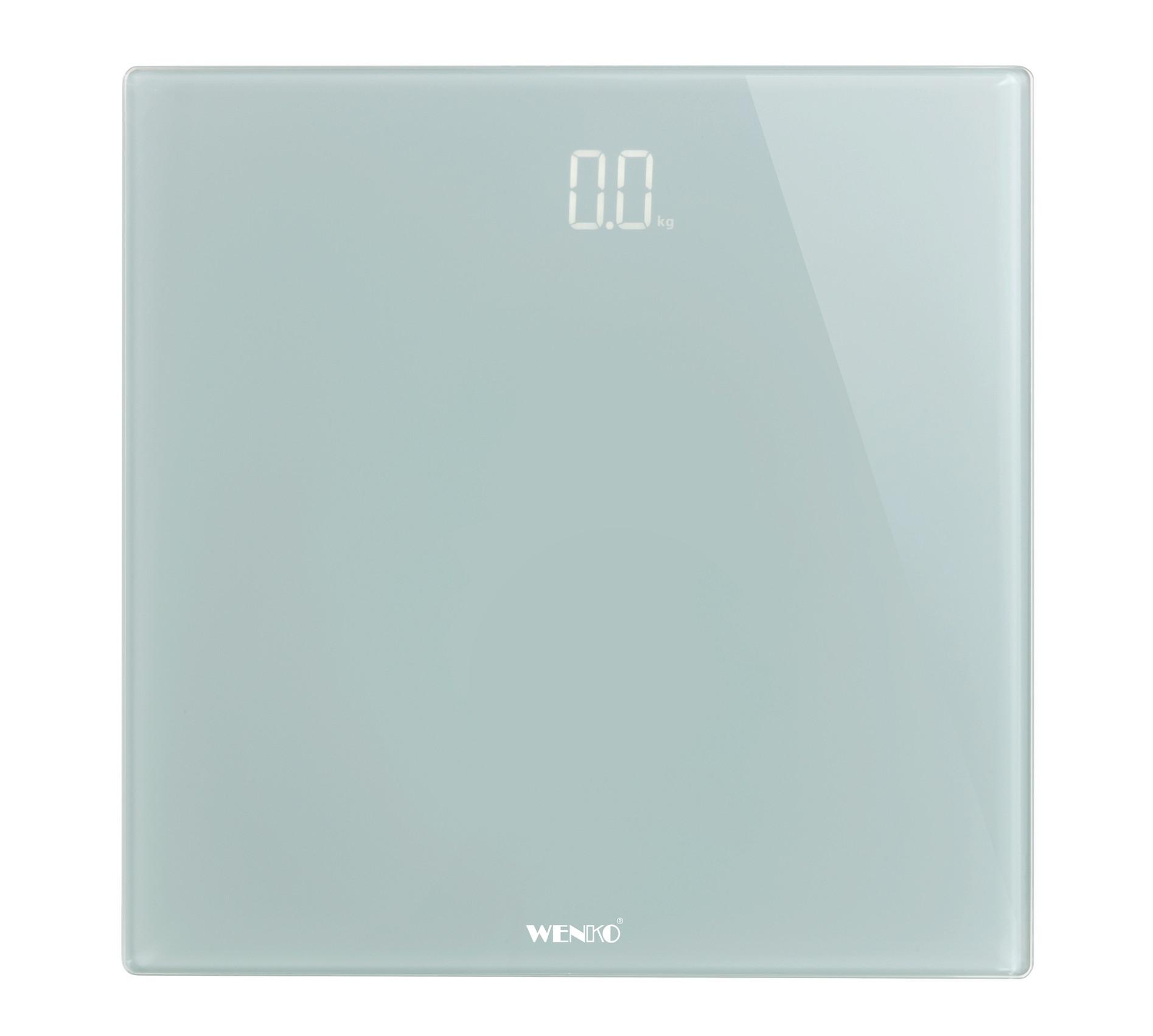 Fürdőszobamérleg 24461100 - szürke, Konventionell, műanyag/üveg (30/2,1/30cm) - Wenko