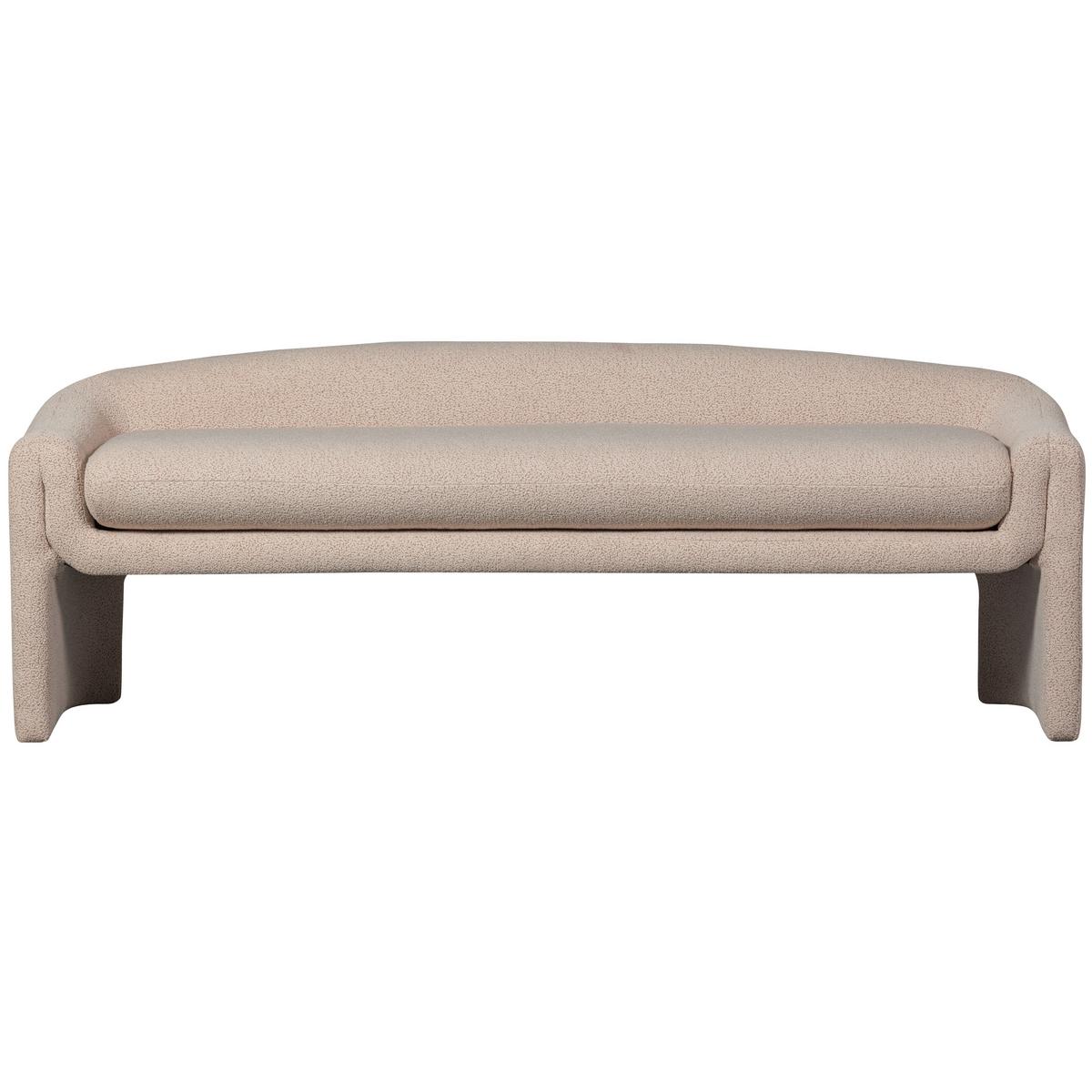Sitzbank Zone Beige B: 160 cm - Beige, Design, Textil (160/60/52cm) - Livetastic