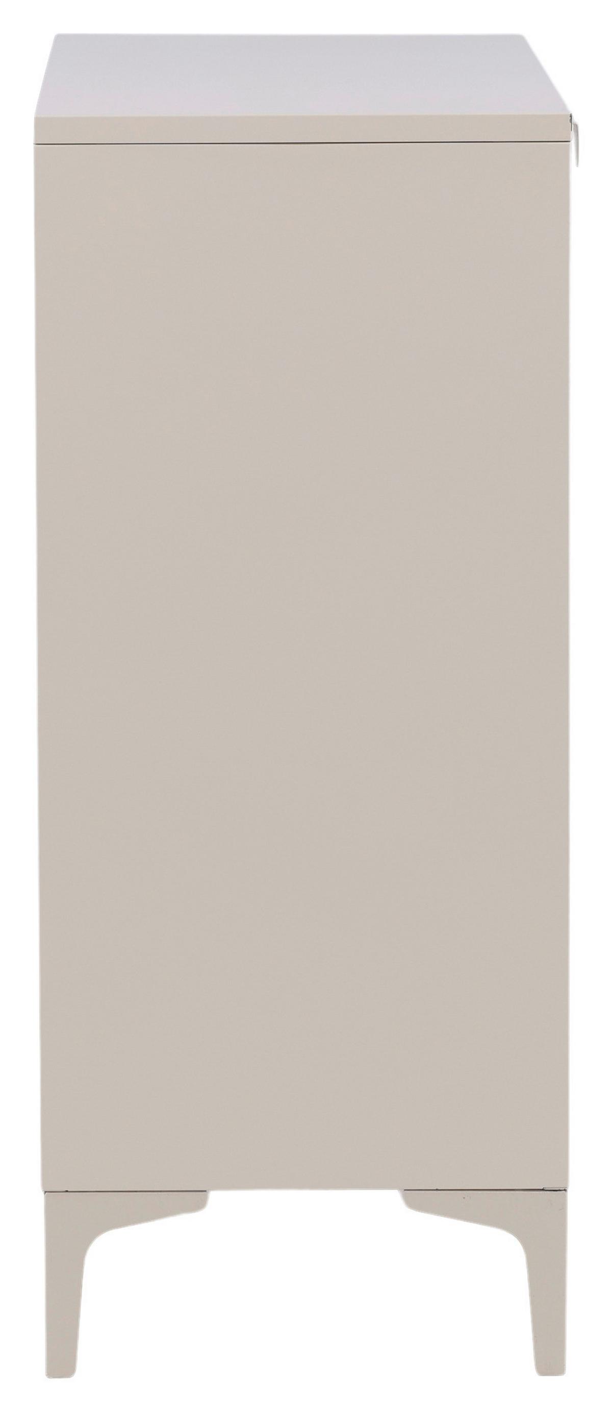Sideboard Piring - Beige, Design, Metall (110/100/42cm) - Livetastic