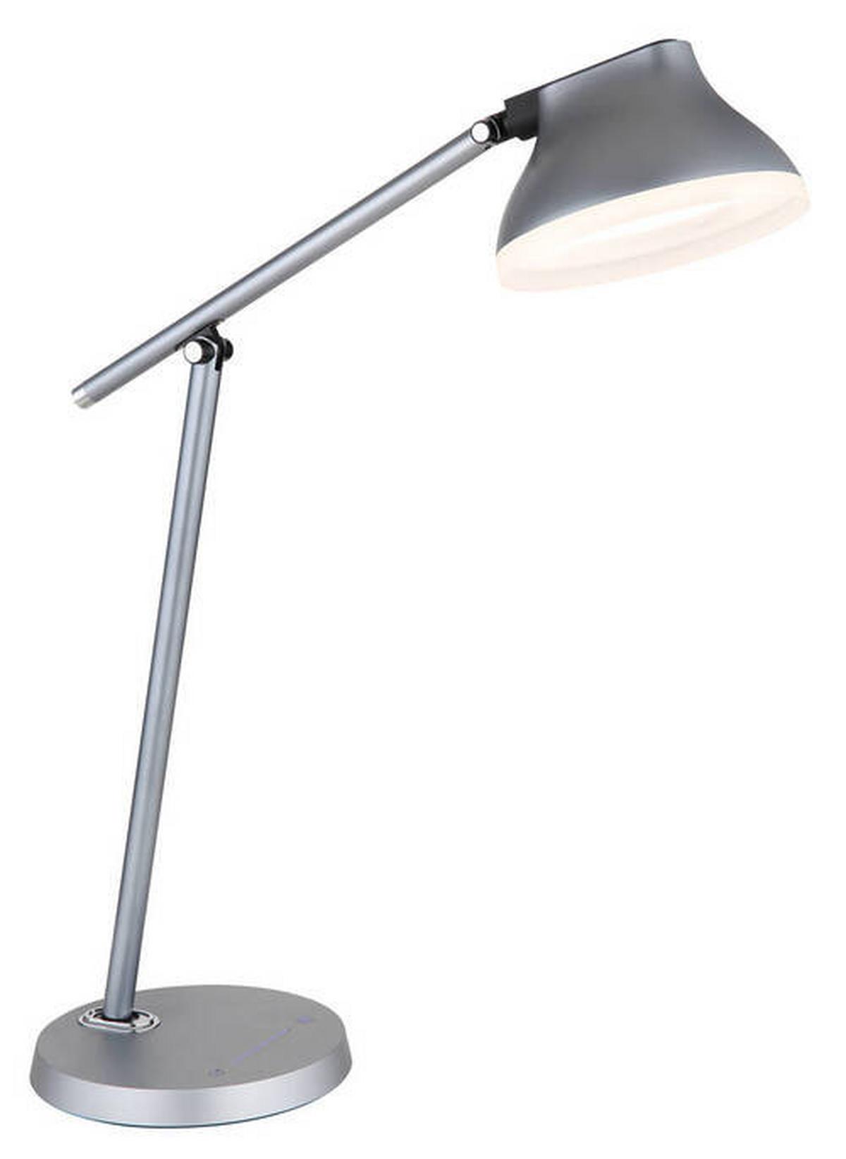LED-Tischleuchte 58437g - Opal/Grau, Basics, Kunststoff/Metall (43,2/17,8/75,8cm) - Globo