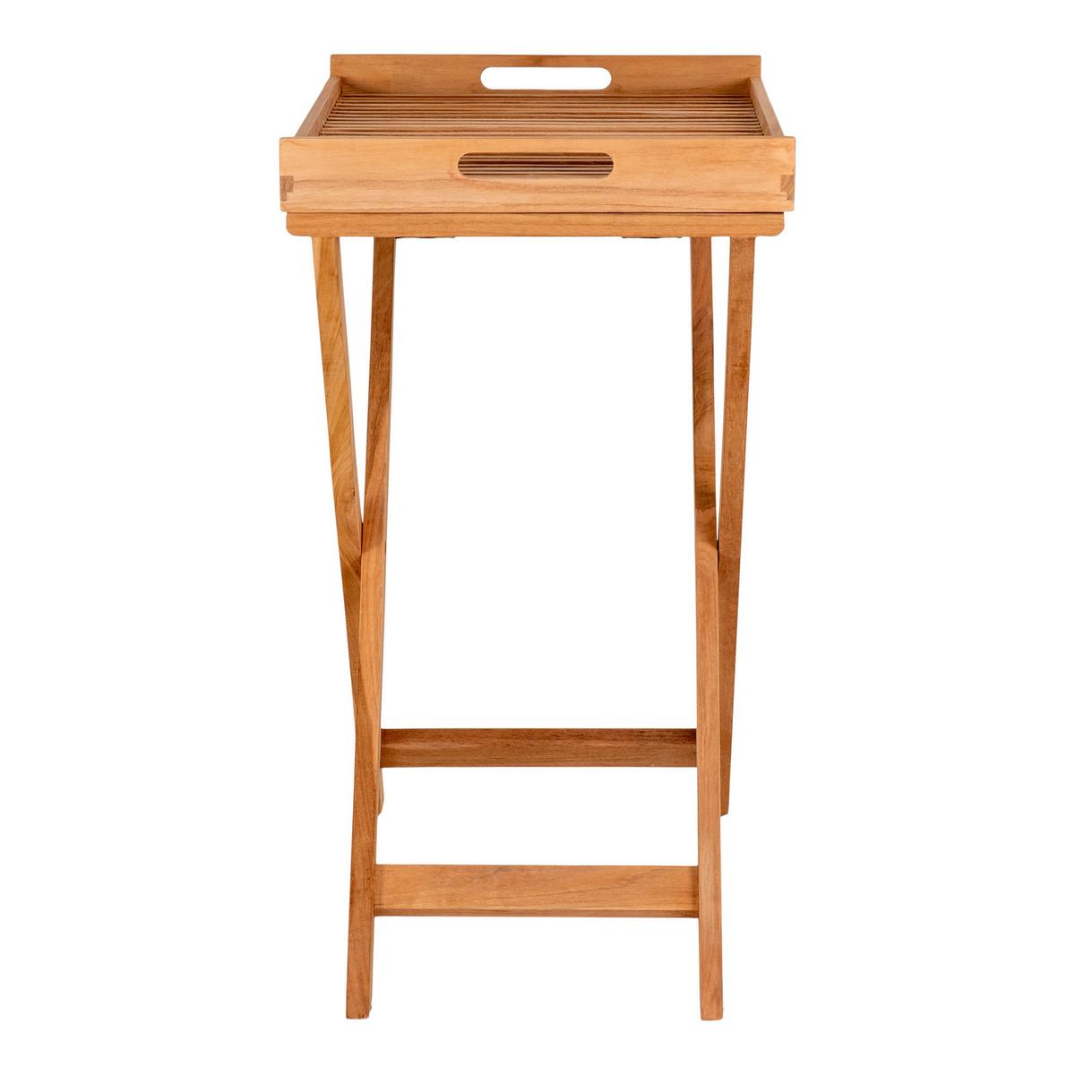 KLAPPTISCH Ronda Braun B: 60 cm - Braun, MODERN, Holz (40/60/70cm) - Gardenson