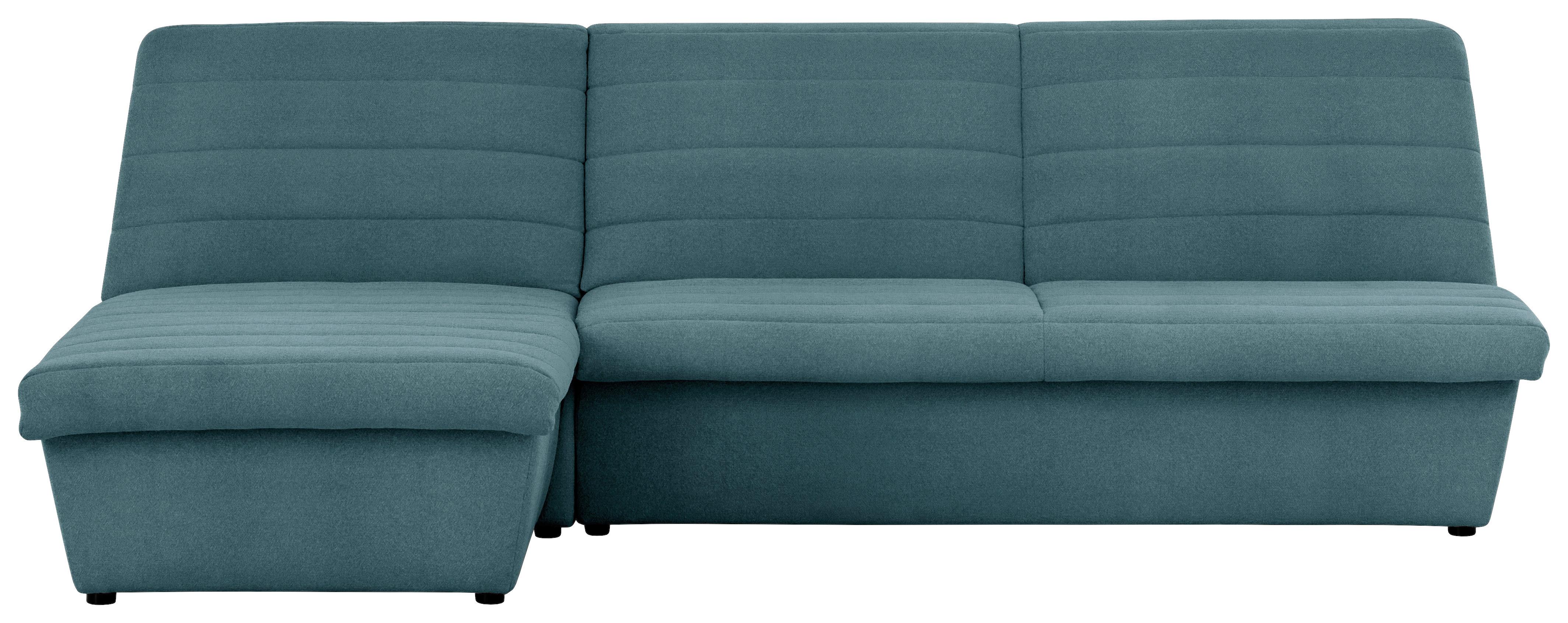 Ecksofa Looks Viii Petrol - Petrol/Schwarz, Design, Textil (168/274cm) - LOOKS by W.Joop