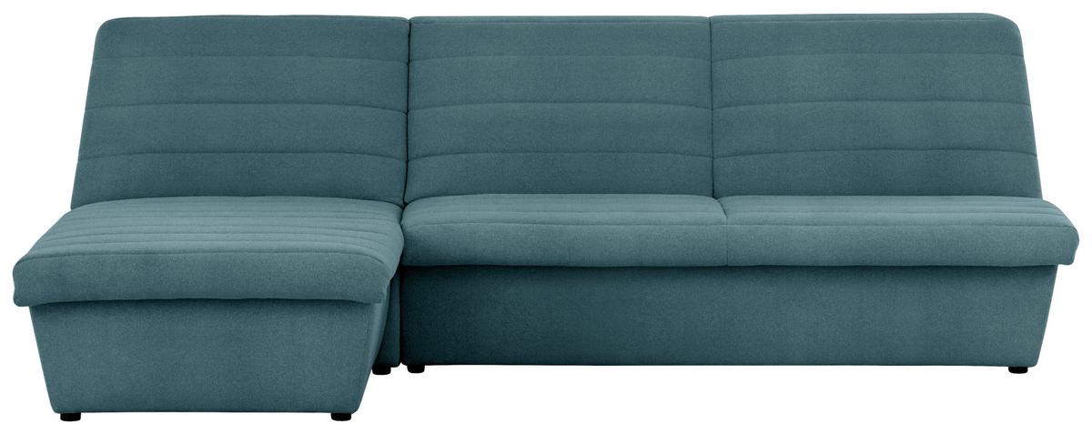 Ecksofa Looks Viii Petrol - Petrol/Schwarz, Design, Textil (168/274cm) - LOOKS by W.Joop