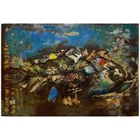 Metallbild Fisch Rostfarben, B: 80 cm - Rostfarben, LIFESTYLE, Metall (80/120/5cm) - Kayoom