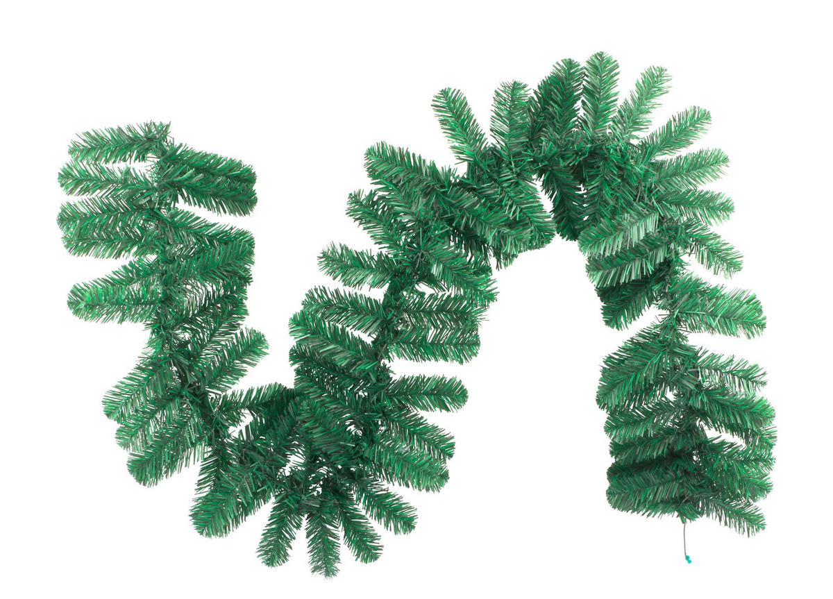 Tannengirlande Hannes - Grün, KONVENTIONELL, Kunststoff/Metall (24/180cm) - Luca Bessoni