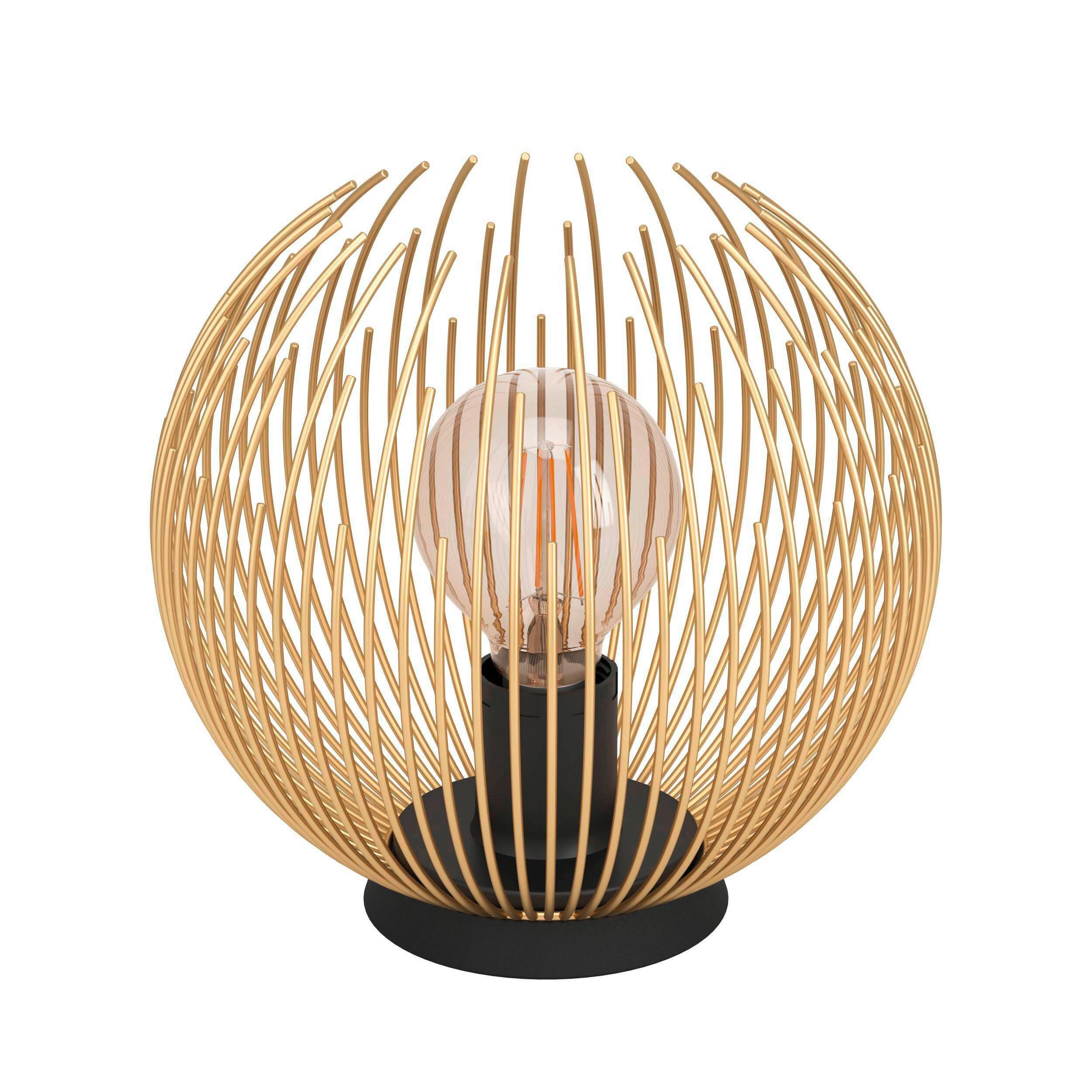 STOLNÁ LAMPA VENEZUELA - čierna/zlatá, Trend, kov (23,5/22,5cm) - Eglo