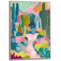 BILD Mountain Canyon 50x70 cm - Blau/Gelb, Trend, Holzwerkstoff (50/70cm) - Reinders!