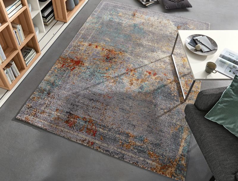 Orientalischer Webteppich Blau Empire Lenos 140x70 cm - Blau, Design, Textil (70/140cm) - Musterring