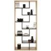 Vysoká deliaca stena Bounty, antracitová / dub - čierna/sivá, Modern, kompozitné drevo/plast (90/199/33cm) - Premium Living
