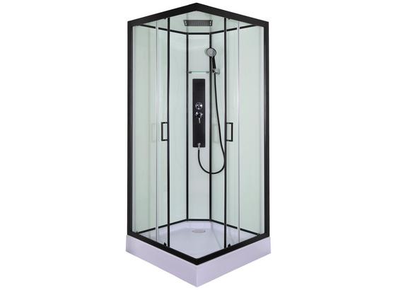 Duschkabine Komplettdusche Sky 2 - Transparent/Schwarz, MODERN, Glas (90/90/225cm) - Sanotechnik Duschkabine Komplettdusche Sky 2 - Transparent/Schwarz, MODERN, Glas (90/90/225cm) - Sanotechnik
