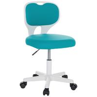 Jugenddrehstuhl Kiddy Top W Blau/Weiß Bis 65 Kg - Blau/Weiß, Basics, Kunststoff/Textil (52/73/52cm) - MID.YOU