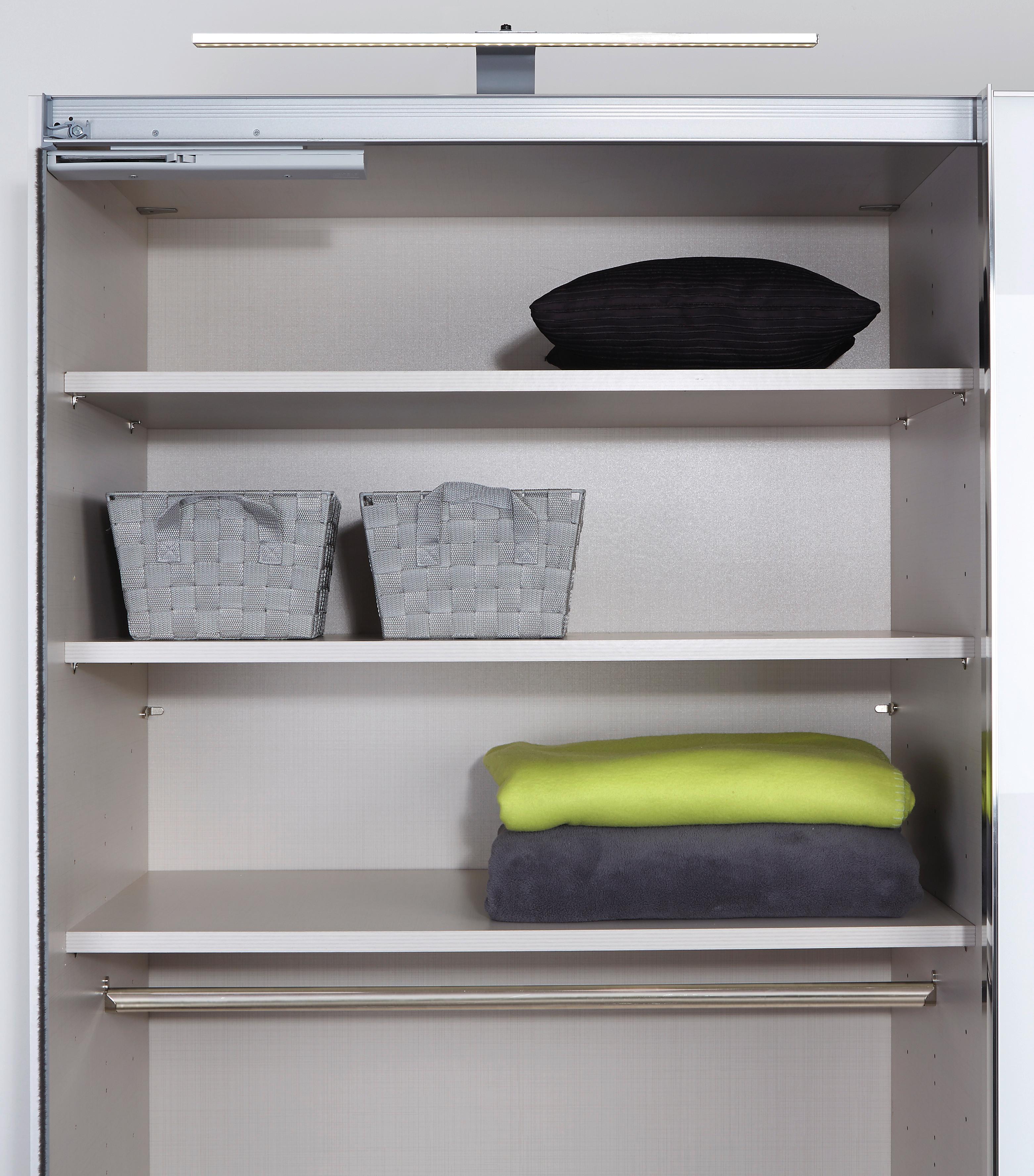 Einlegeböden 2er-Set Schrank Sonate Rom 97x48 cm - Grau, MODERN, Holzwerkstoff (97/2,2/48cm) - Luca Bessoni