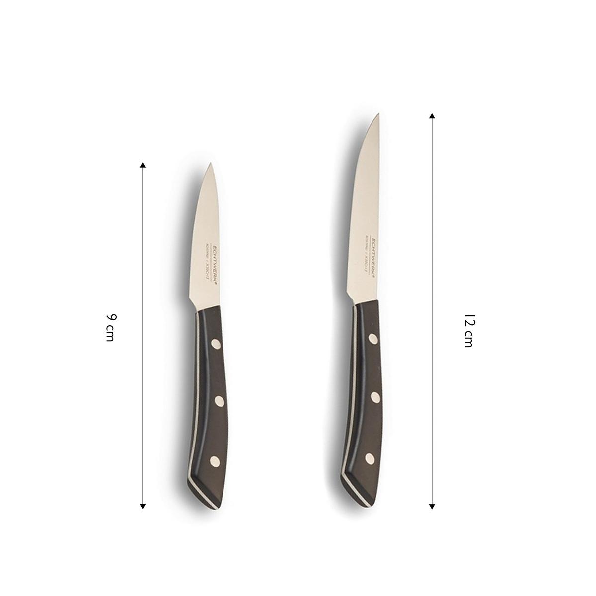 SADA NOŽŮ ECHTWERK MESSERBLOCK-SET - barvy stříbra, Trend, kov (24,8/13,2/36cm) - Echtwerk