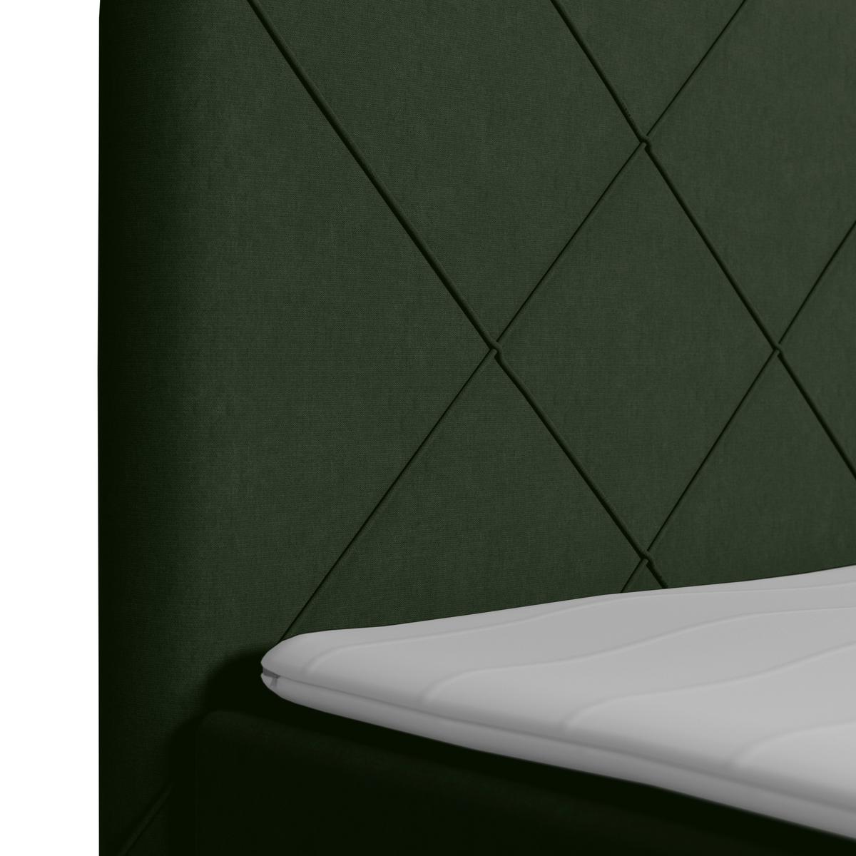 Boxspringbett mit Bettkasten Cordoba 180x200 cm Grün - Schwarz/Grün, MODERN, Holz/Kunststoff (180/200cm) - MID.YOU