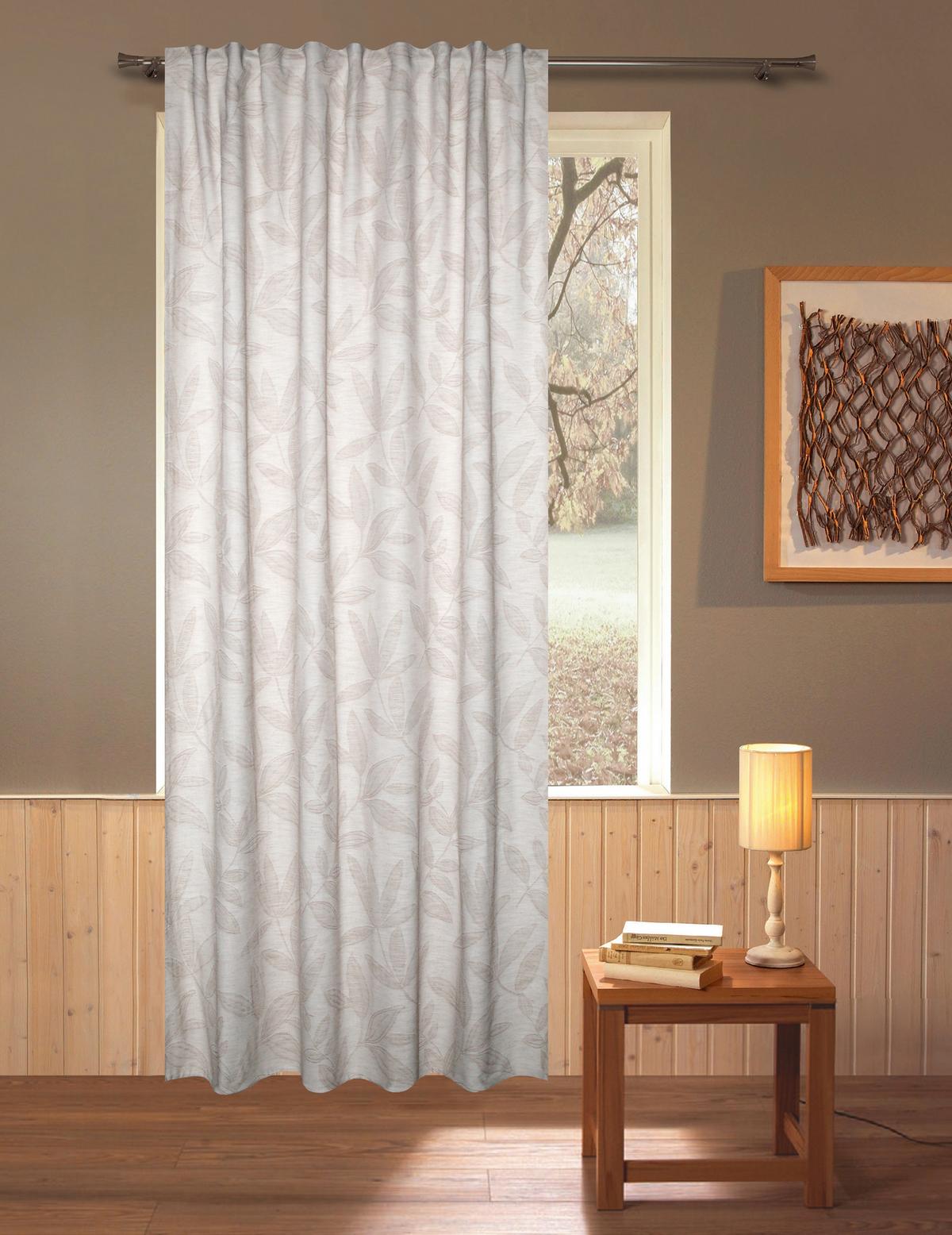 FERTIGVORHANG DEBBIE - Naturfarben, ROMANTIK / LANDHAUS, Textil (140/245cm) - James Wood