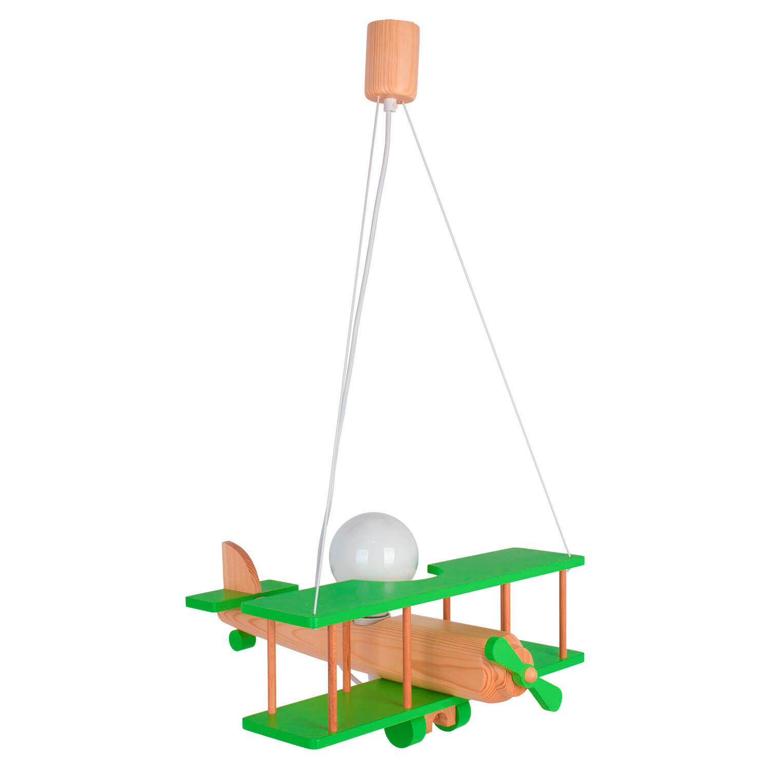 Kinderhängeleuchte Flugzeug H: 75 Cm 1-Flammig