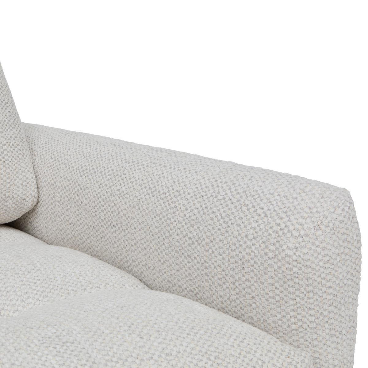 Rohová sedačka BRUCE, ľavá, sivobiela - čierna/sivobiela, kov/textil (161/61-85/273cm) - Mömax