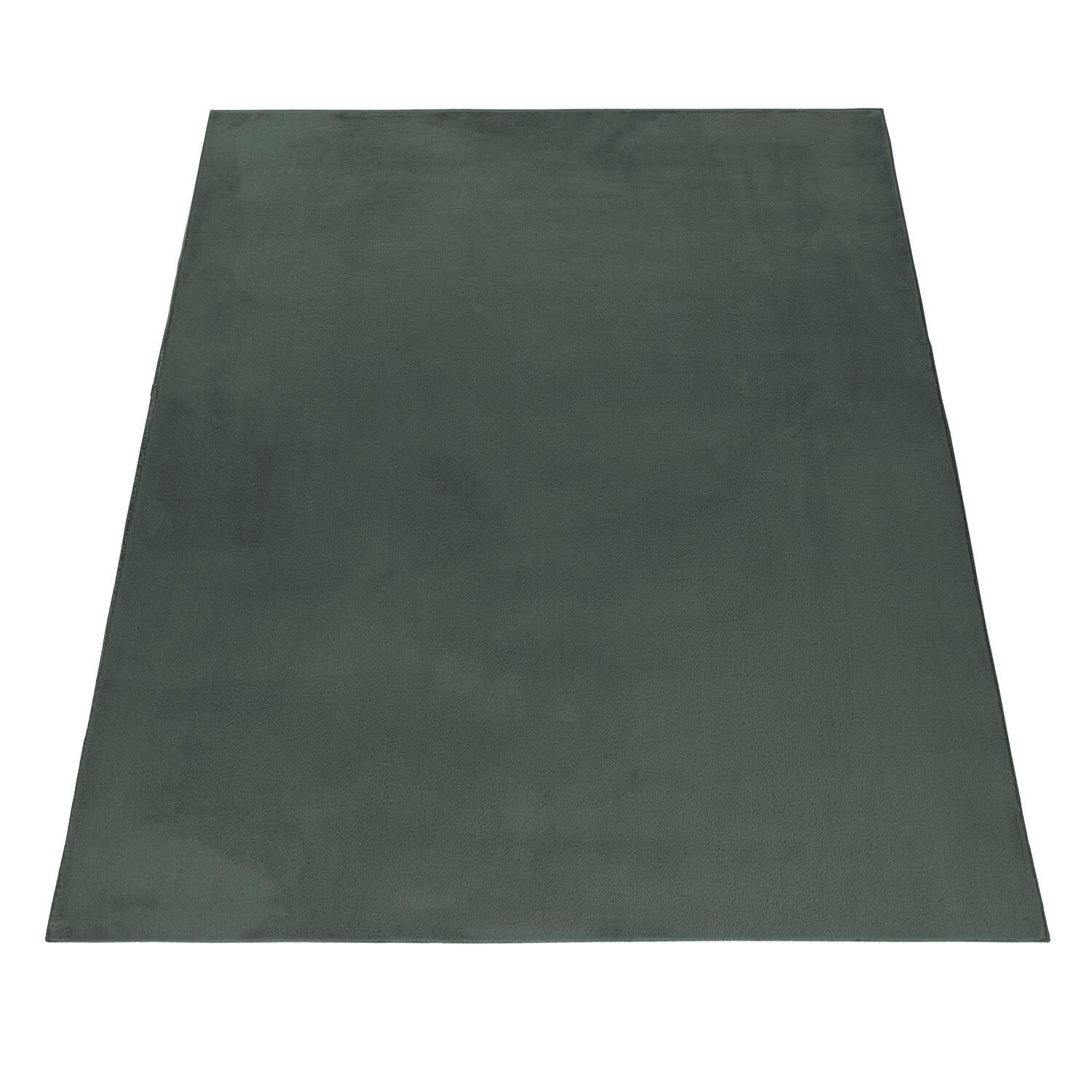 Hochflorteppich, Grün, F: 20mm Pouffy - Grün, Basics, Textil (200/290cm)
