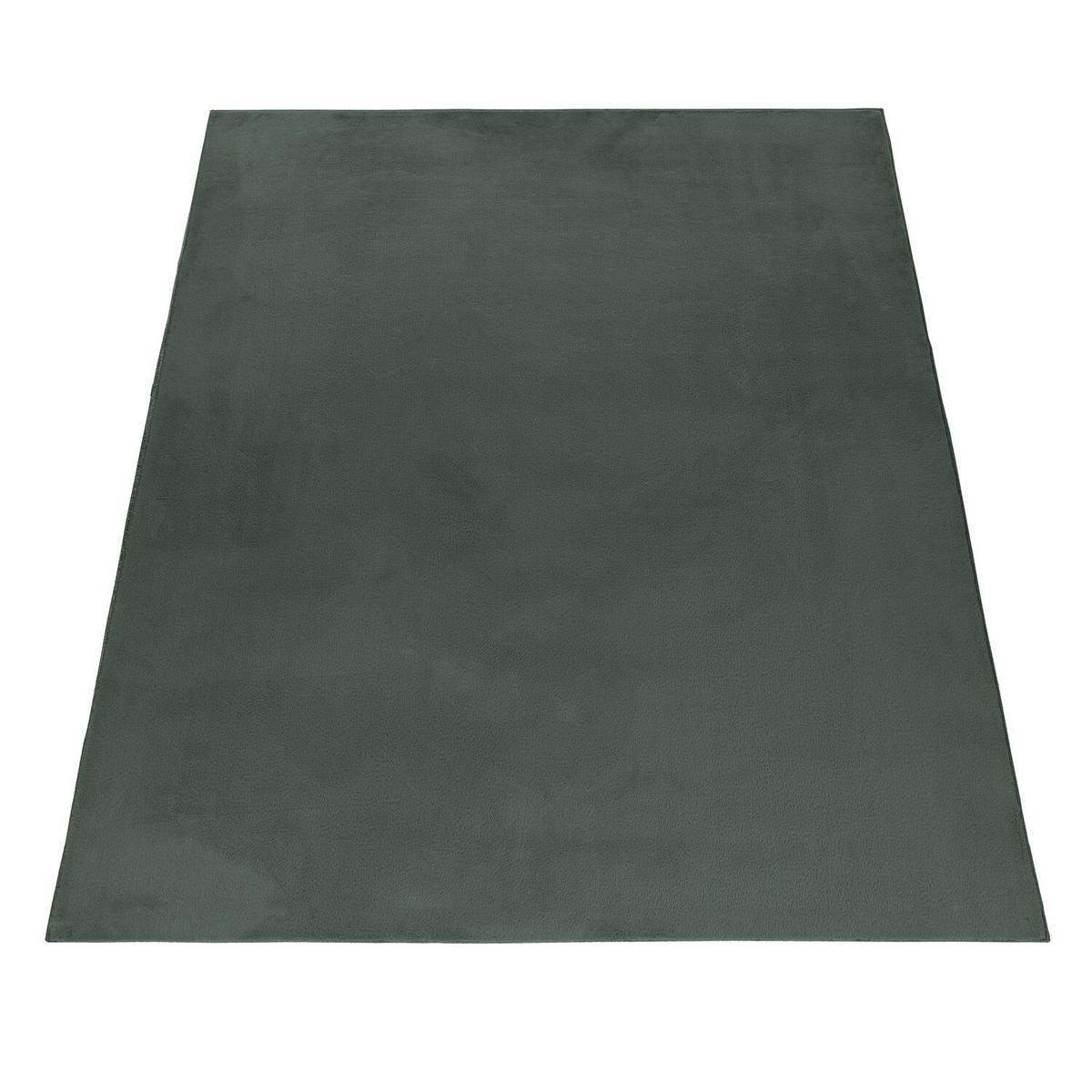 Hochflorteppich, Grün, F: 20mm Pouffy - Grün, Basics, Textil (140/200cm)