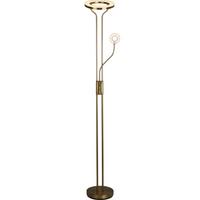 LED-Stehleuchte Eu55601sb - Messingfarben, Design, Kunststoff/Metall (28/180cm)