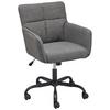Drehstuhl Lecce - Dunkelgrau/Schwarz, LIFESTYLE, Holz/Kunststoff (59/83-91/62.5cm) - MID.YOU