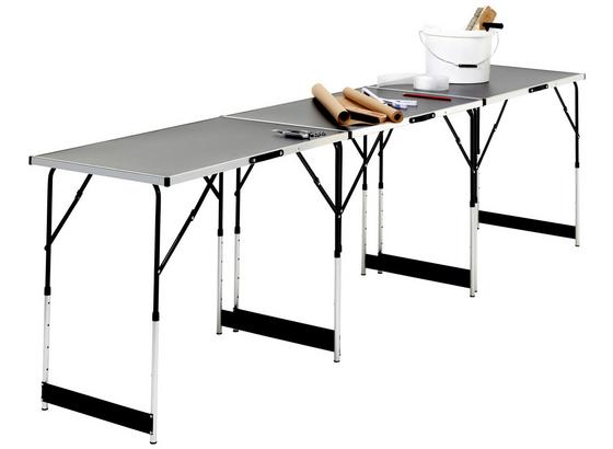Multifunktionstisch Darius - Schwarz/Grau, Kunststoff/Metall (60/100cm) - Homezone Multifunktionstisch Darius - Schwarz/Grau, Kunststoff/Metall (60/100cm) - Homezone