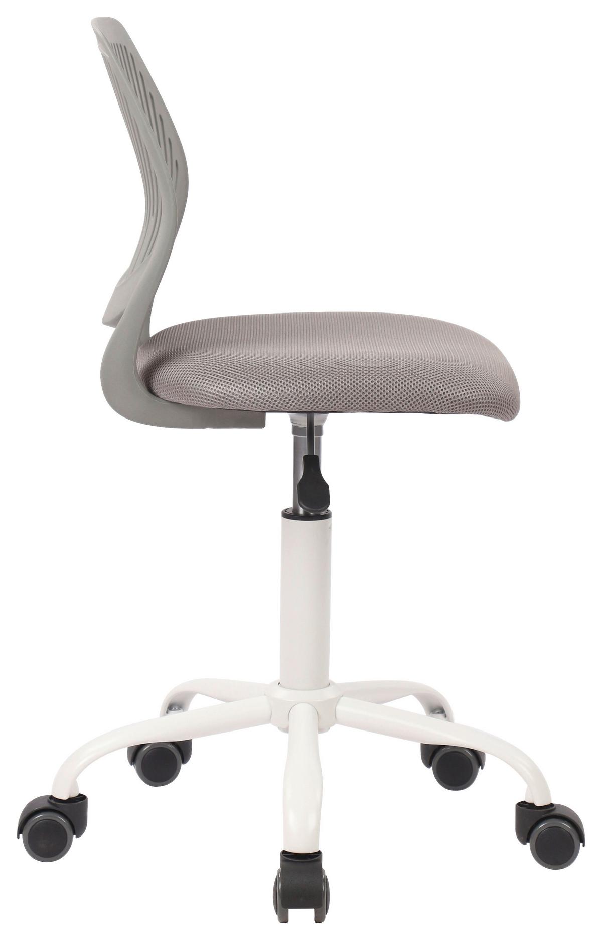 Otočná stolička Kira Sivá cca. 40x87x44cm - šedá/bílá, Moderní, kov/dřevo (40/87/44cm) - Mömax