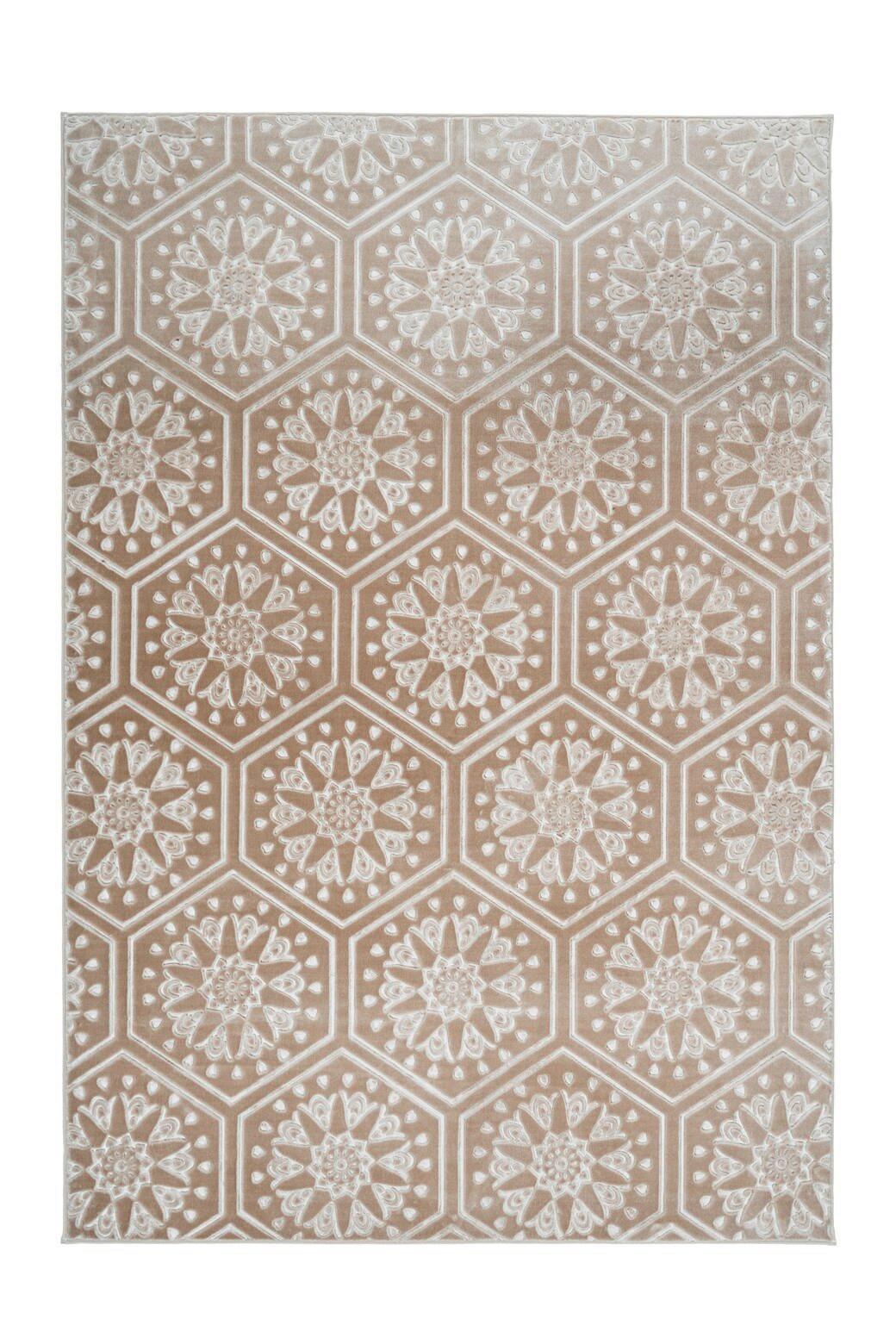 FLACHWEBETEPPICH Taupe, Bunt, - Taupe, KONVENTIONELL, Textil (120/170cm) - Kayoom