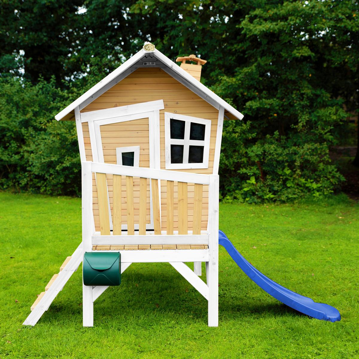 Spielhaus A030.045.31 - Blau/Braun, KONVENTIONELL, Holz/Kunststoff (264/203/177cm) - Ambia Garden