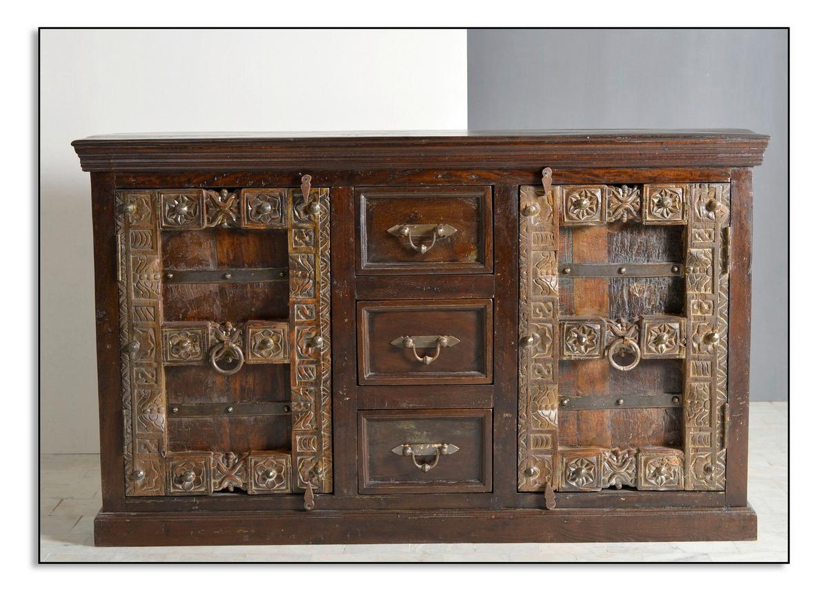 Sideboard Altholz B: 150cm - Braun, Design, Holz (150/90/45cm) - MID.YOU