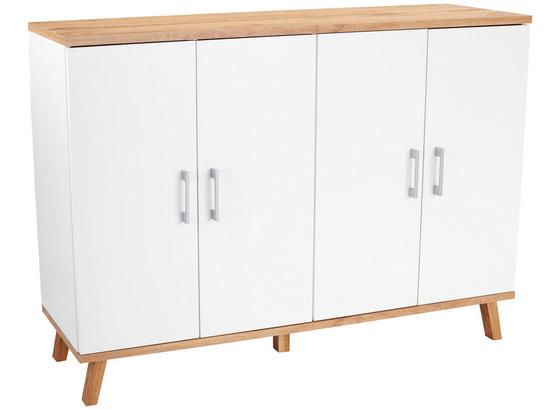 Schuhschrank Rivoli 140cm Eiche/Weiß - Eichefarben/Weiß, KONVENTIONELL, Holzwerkstoff (140/100/35cm) Schuhschrank Rivoli 140cm Eiche/Weiß - Eichefarben/Weiß, KONVENTIONELL, Holzwerkstoff (140/100/35cm)