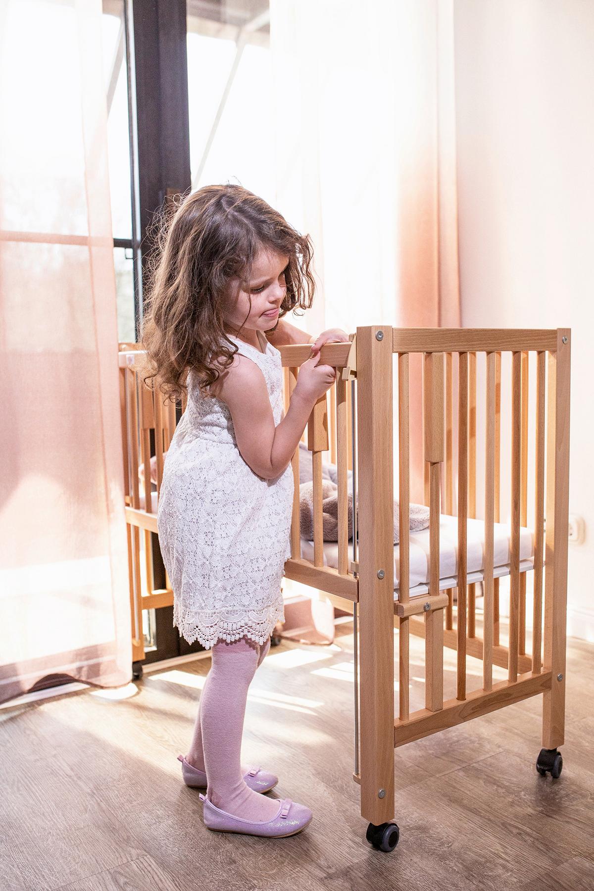 Beistellbett Tissi®maxi - Buchefarben, Basics, Holz/Kunststoff (94/56/94cm) - tiSsi