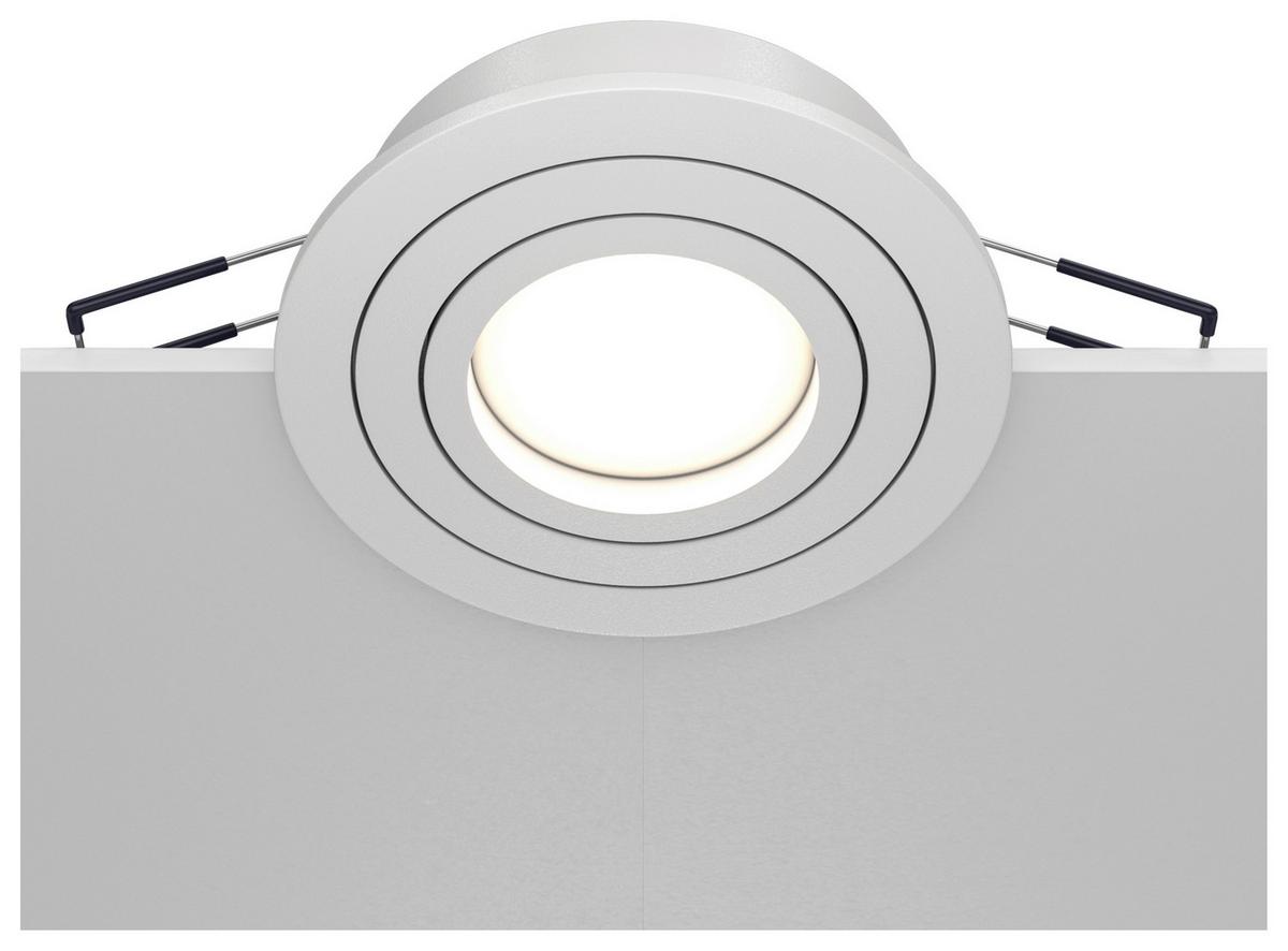 Strahler Atom - Weiß, Basics, Metall (9,2/2,5/9,2cm) - MAYTONI