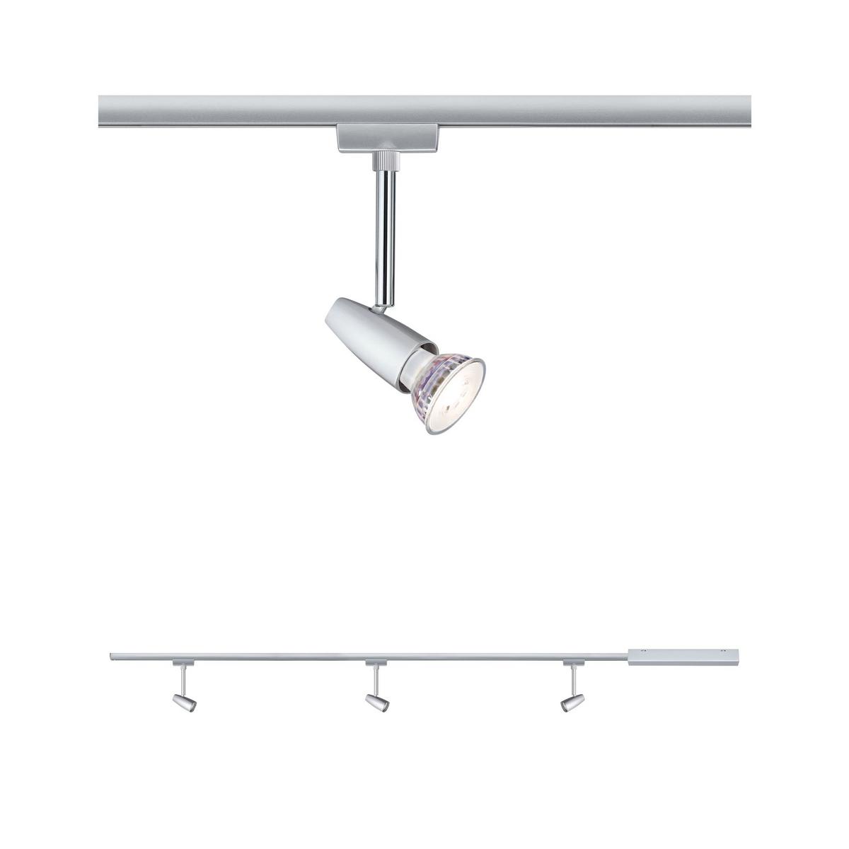 Schienensystem Urail Strahler 95459 3-Spots Schwenkbar - Design (120cm) - Paulmann