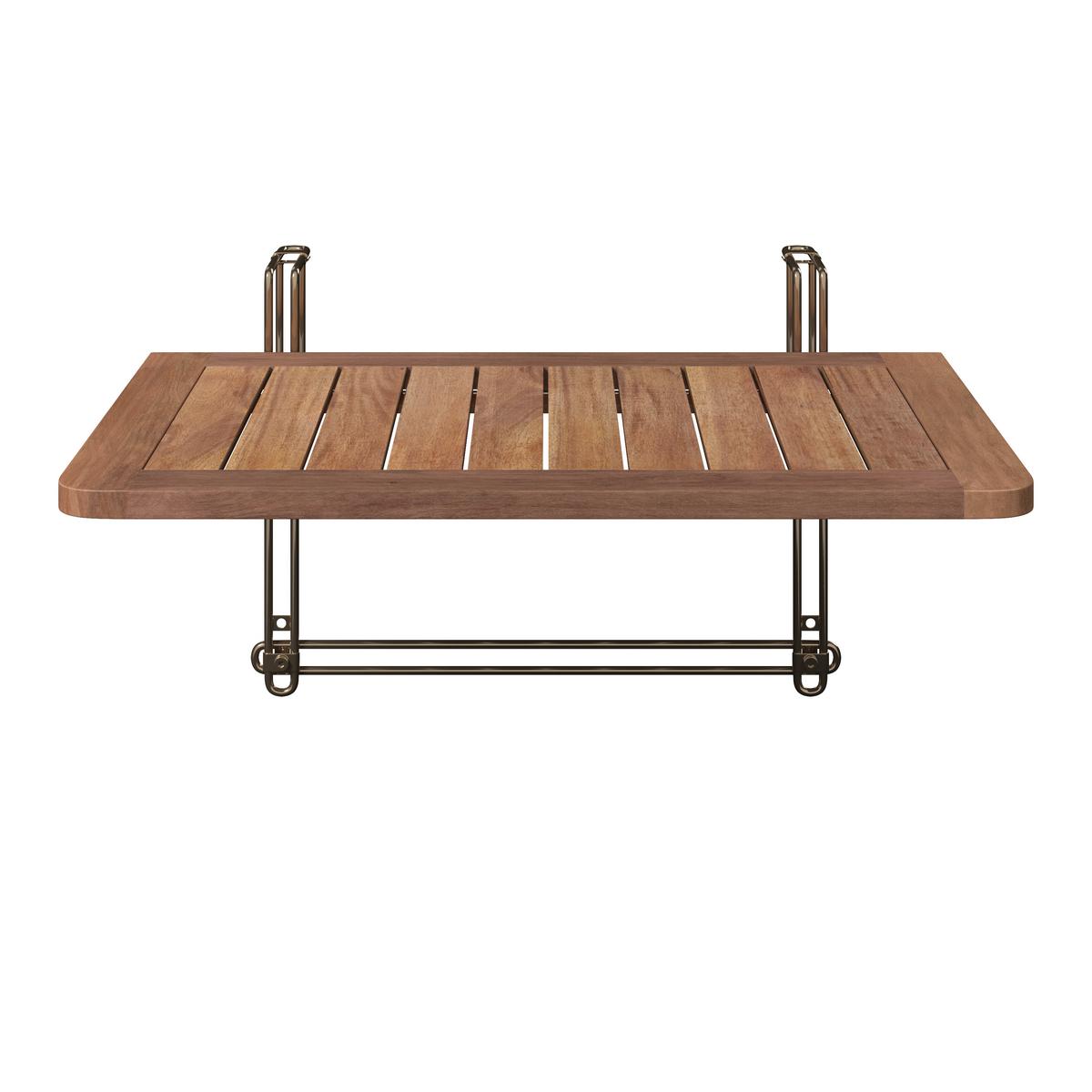 Balkónový stůl Helena - barvy akácie, Moderní, dřevo (60/34/40cm) - Bessagi Garden