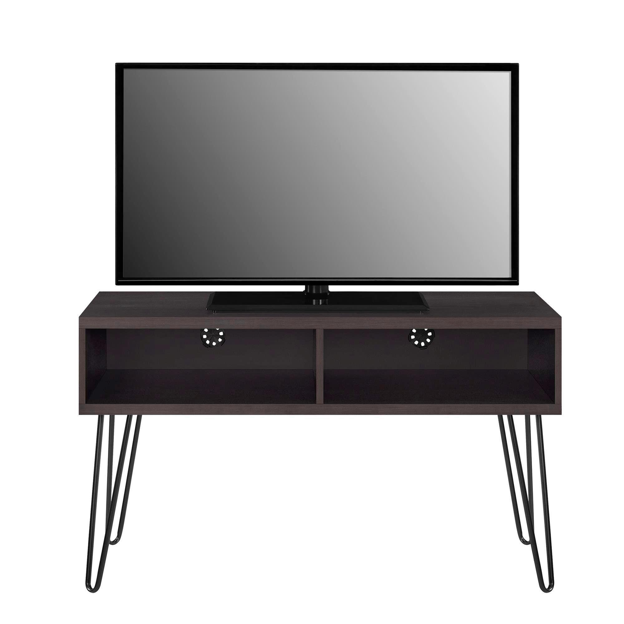 TV-Element Owen Braun B: 107 cm - Schwarz/Braun, Design, Holzwerkstoff/Metall (107/63/50cm) - MID.YOU