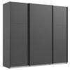 Schwebetürenschrank Andorra Eiche/Graphitfarben B: 250 cm - Graphitfarben, MODERN, Holzwerkstoff (250/216/65cm) - MID.YOU