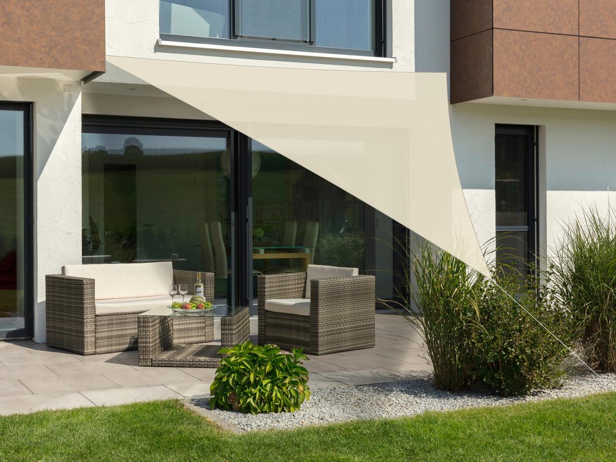Sonnensegel Dreieck 5 X 5 m - Naturfarben, Basics, Textil (500/0,5/500cm) - Schneider