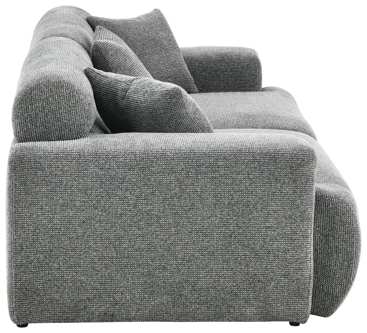 Bigsofa Mercure Grau B: 210 cm - Grau, Design, Holz/Textil (210/68/98cm) - Livetastic