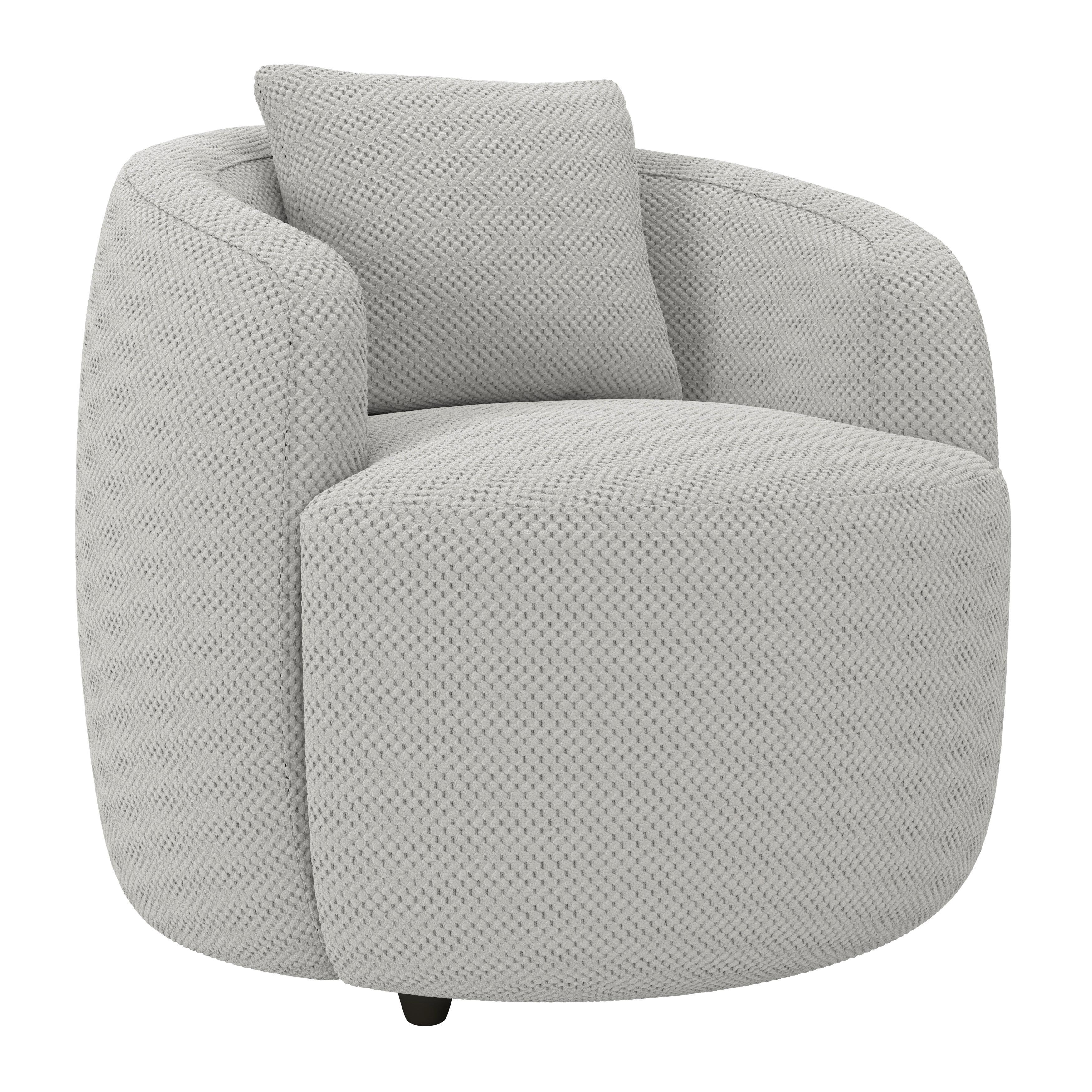 Relaxační křeslo PINA, béžová, s polštářem - černá/béžová, Moderní, textil/plast (81/74/81cm)