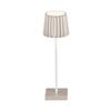 NABÍJATEĽNÁ STOLNÁ LAMPA PLISI - biela/cappuccino, Modern, kov/plast (10/28cm) - Mömax