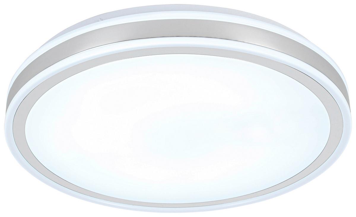 LED-Deckenleuchte Charlyn - Chromfarben/Weiß, Basics, Kunststoff/Metall (38/6cm) - Luca Bessoni