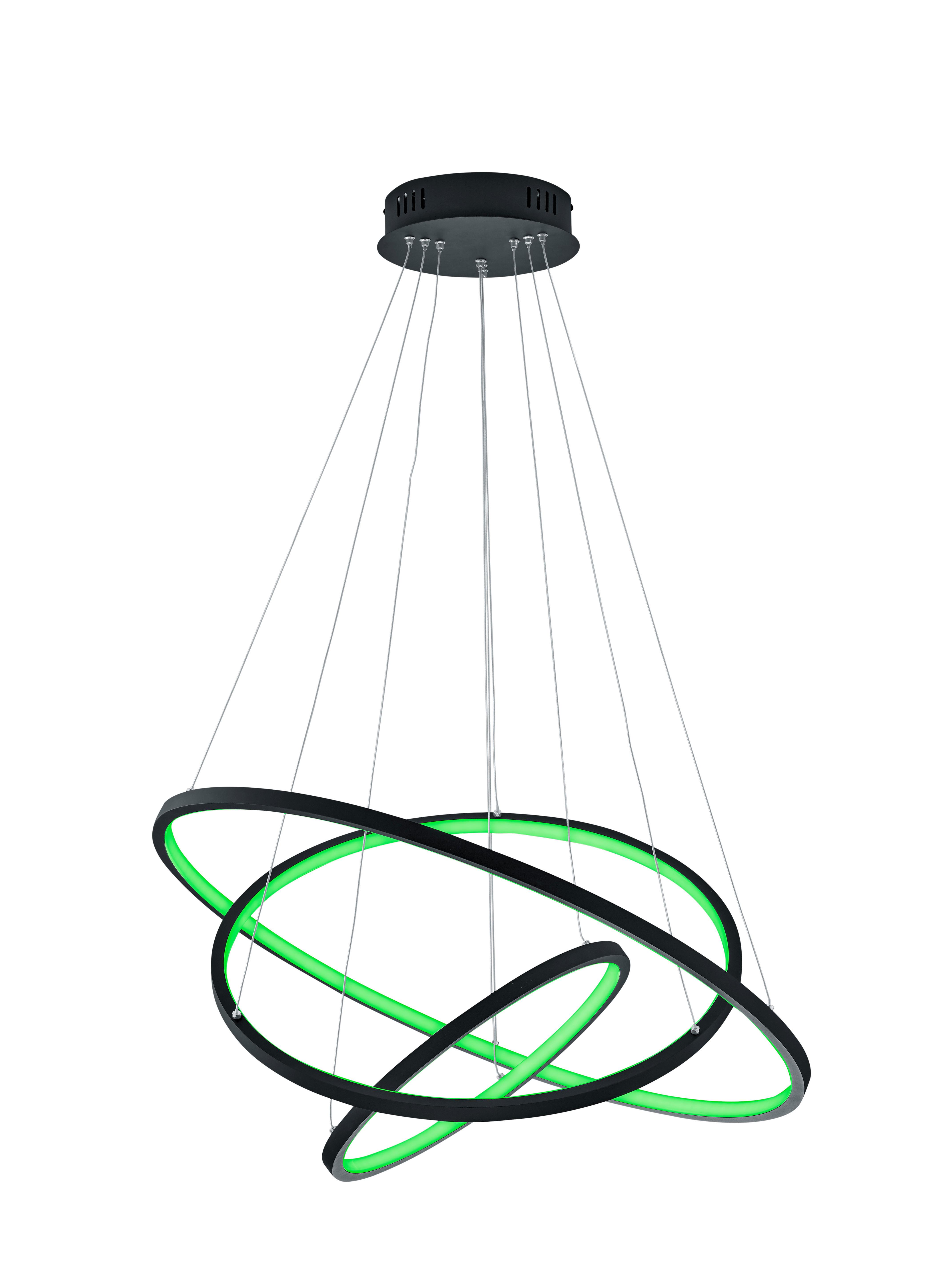 LED-Hängeleuchte H: 150 cm 1-Flammig Farbwechsler - Anthrazit, Basics, Metall (80/150cm) - Trio Leuchten