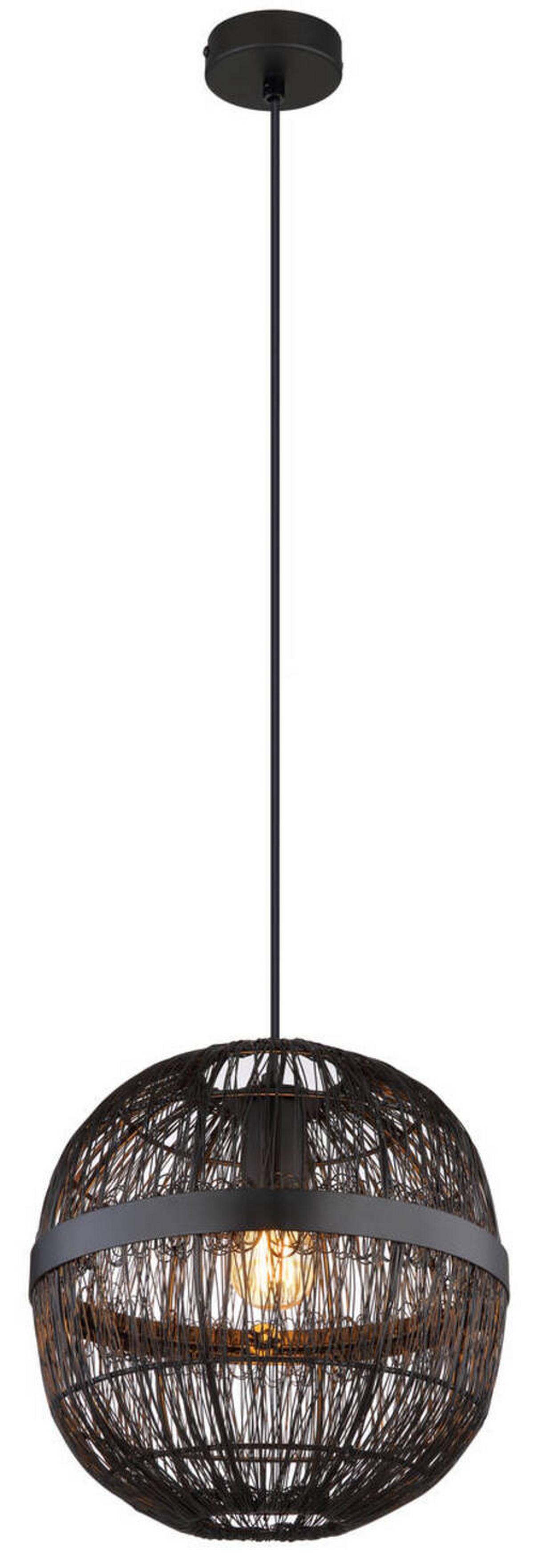 Hängeleuchte 14994h1 - Schwarz, Basics, Metall (30/120cm) - Globo