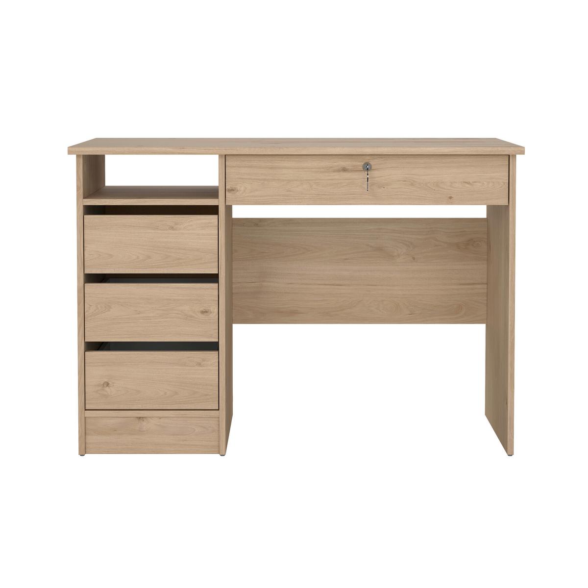 Schreibtisch Function Plus Eichefarben, L: 109,3 cm - Eichefarben, MODERN, Holzwerkstoff (109,3/48,5/75,6cm) - MID.YOU